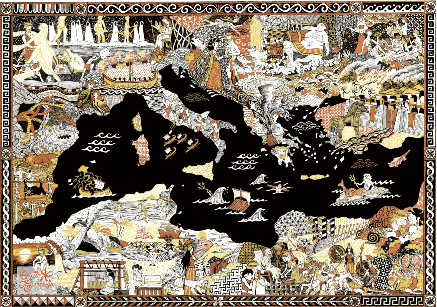 cartographie Odyssée - illustration Odyssée